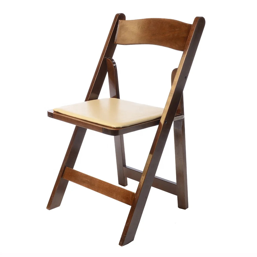 Wholesale Fruitwood Wooden Folding Chairs Wedding Dining Chairs