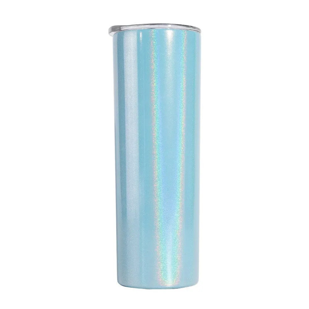 DIY Hot Selling 20 oz Stainless Steel Vacuum Blank Glitter Sublimation Tumbler with Lid and Straw GIFT Use