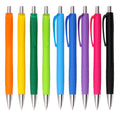 Wholesale Cheap Promotional Ball Pen Customized logo Printed Solid Frosted Plastic Ballpoint Pen With Custom logo Pens
