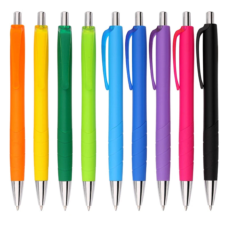 Wholesale Cheap Promotional Ball Pen Customized logo Printed Solid Frosted Plastic Ballpoint Pen With Custom logo Pens