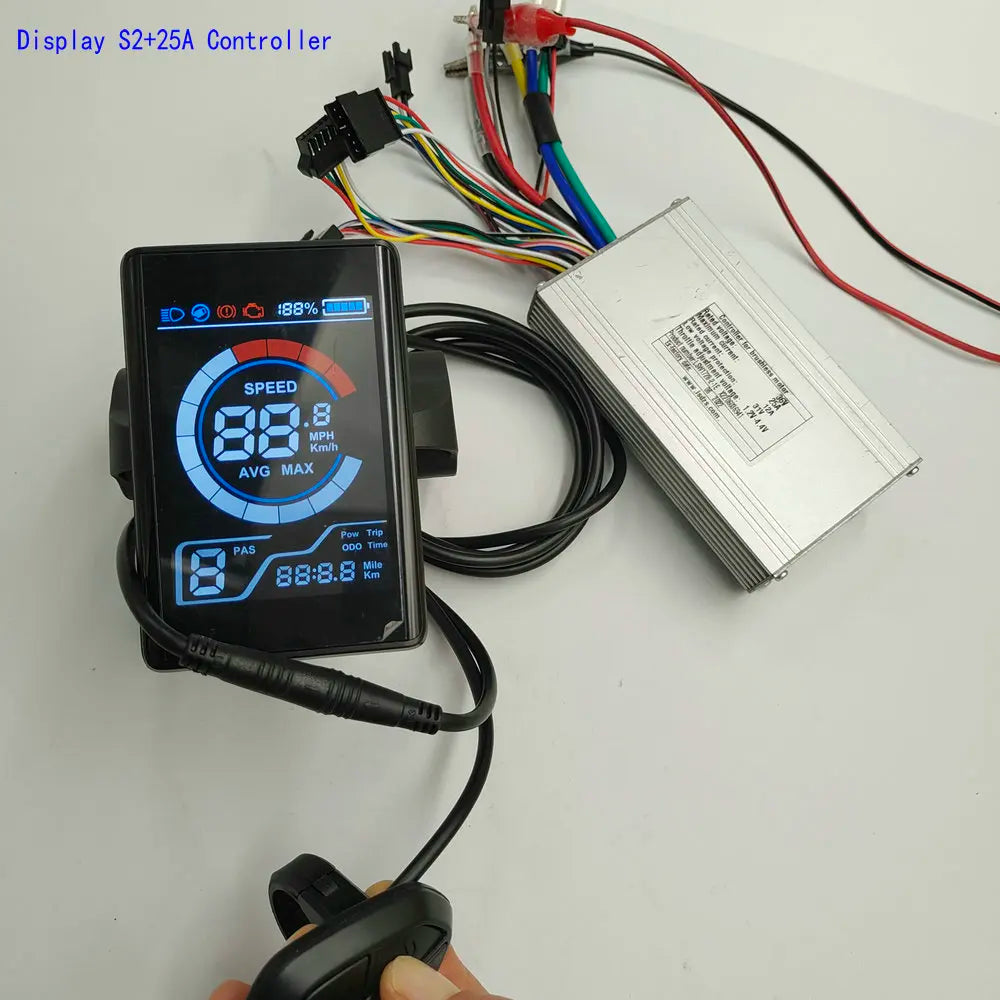 S2 LCD Display LISHUI 25A/13A Electric Bike Controller With T9/T13/T15/T17 Torque Sensor Bicycle Accessories DIY Parts