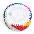 Multicolor Sewing Straight Quilting Pearl Head Pins for Quilling Tool