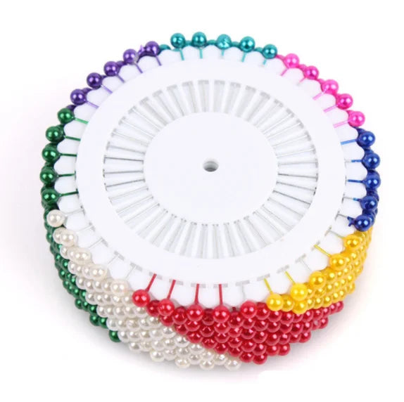 Multicolor Sewing Straight Quilting Pearl Head Pins for Quilling Tool