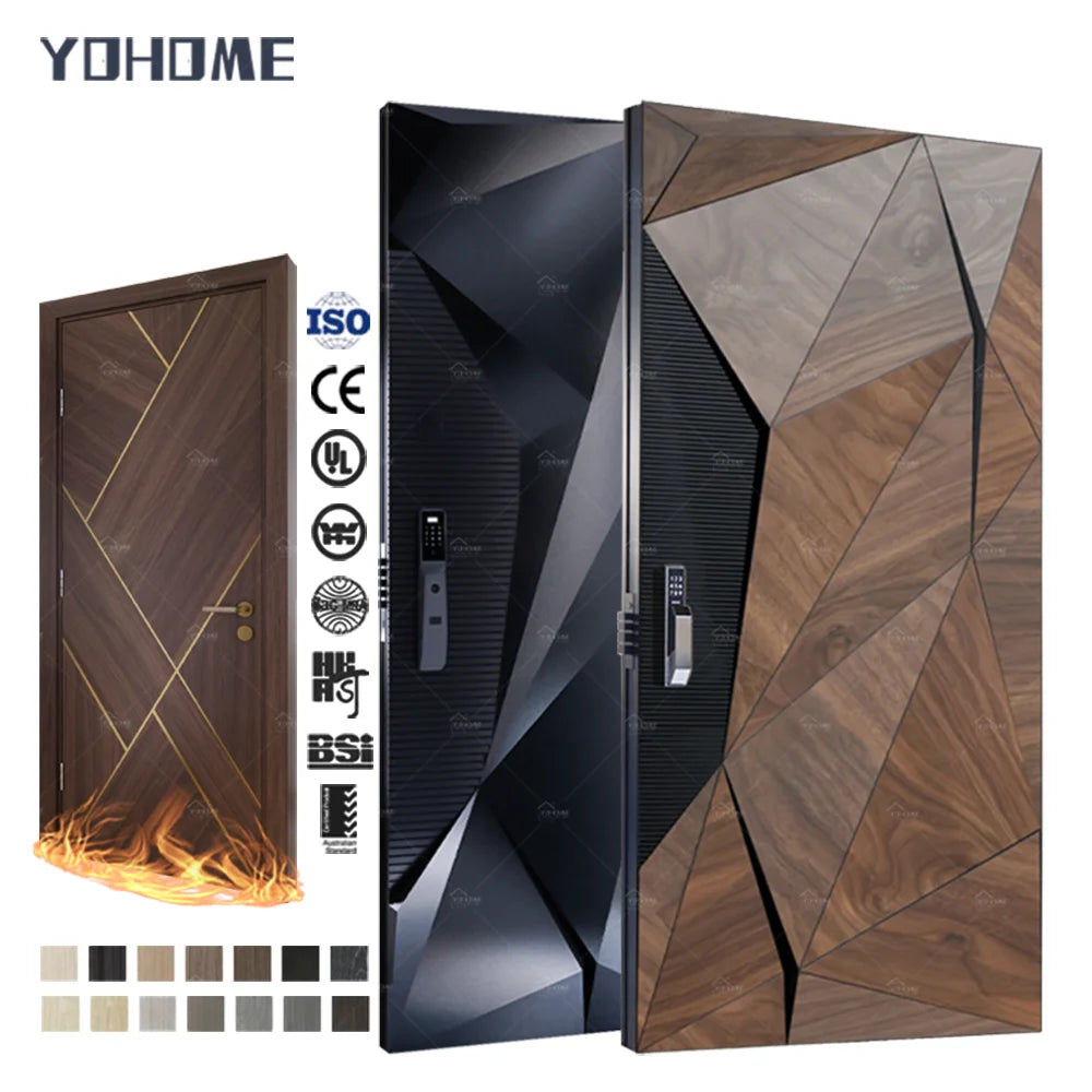 China Top Pivot Door Supplier Latest Design House Main Entrance Exterior Front Entry Doors Solid Wood External Pivoting Doors