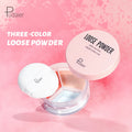 Pudaier Wholesale New Arrival Oil Control Three-Color Loose Powder Long Wearing Matte Powder OEM Face Makeup Concealer Powder
