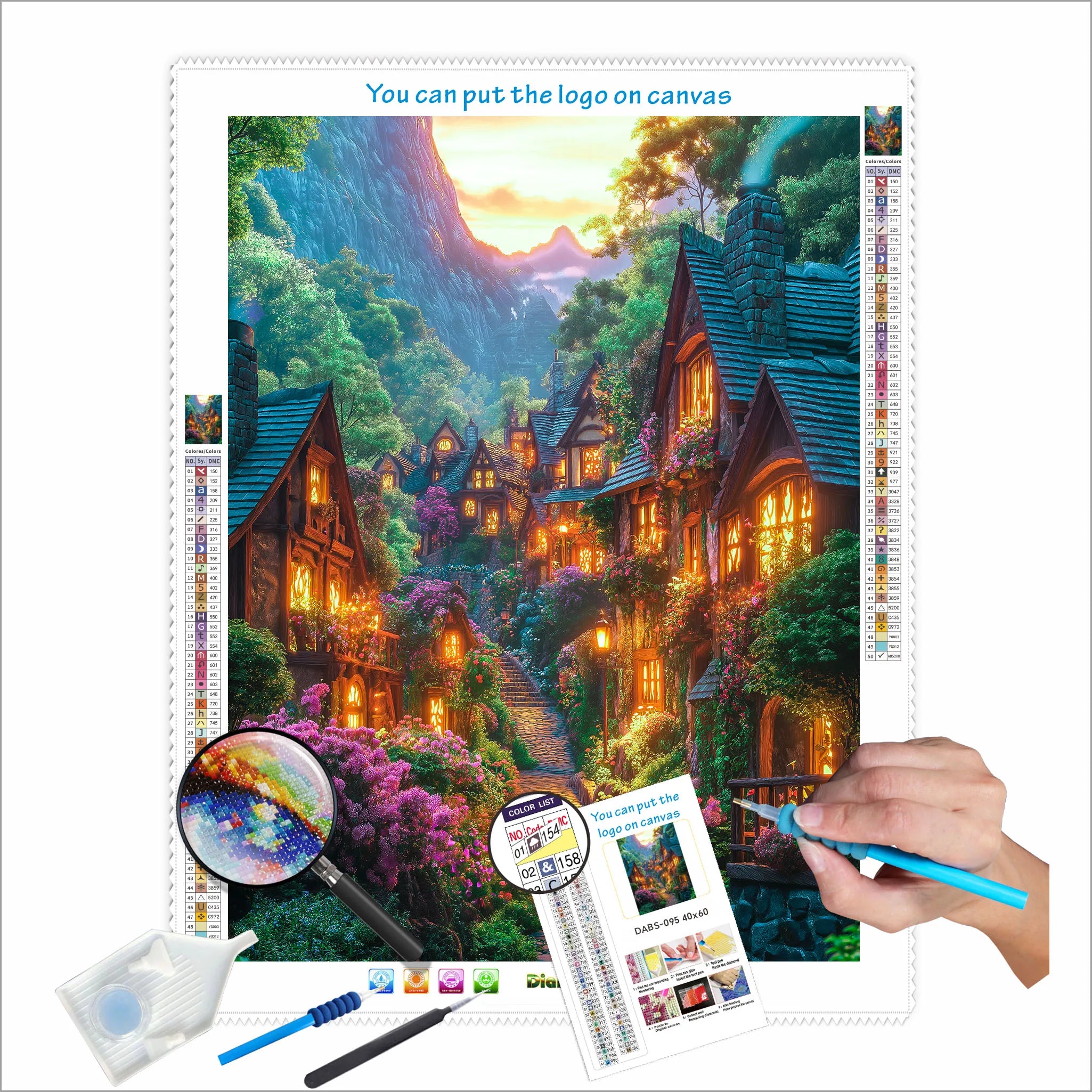 N-2808 Custom DIY 5D Diamond Painting Kits Portrait Wall AB Drills Wall Decor Diamond Painting