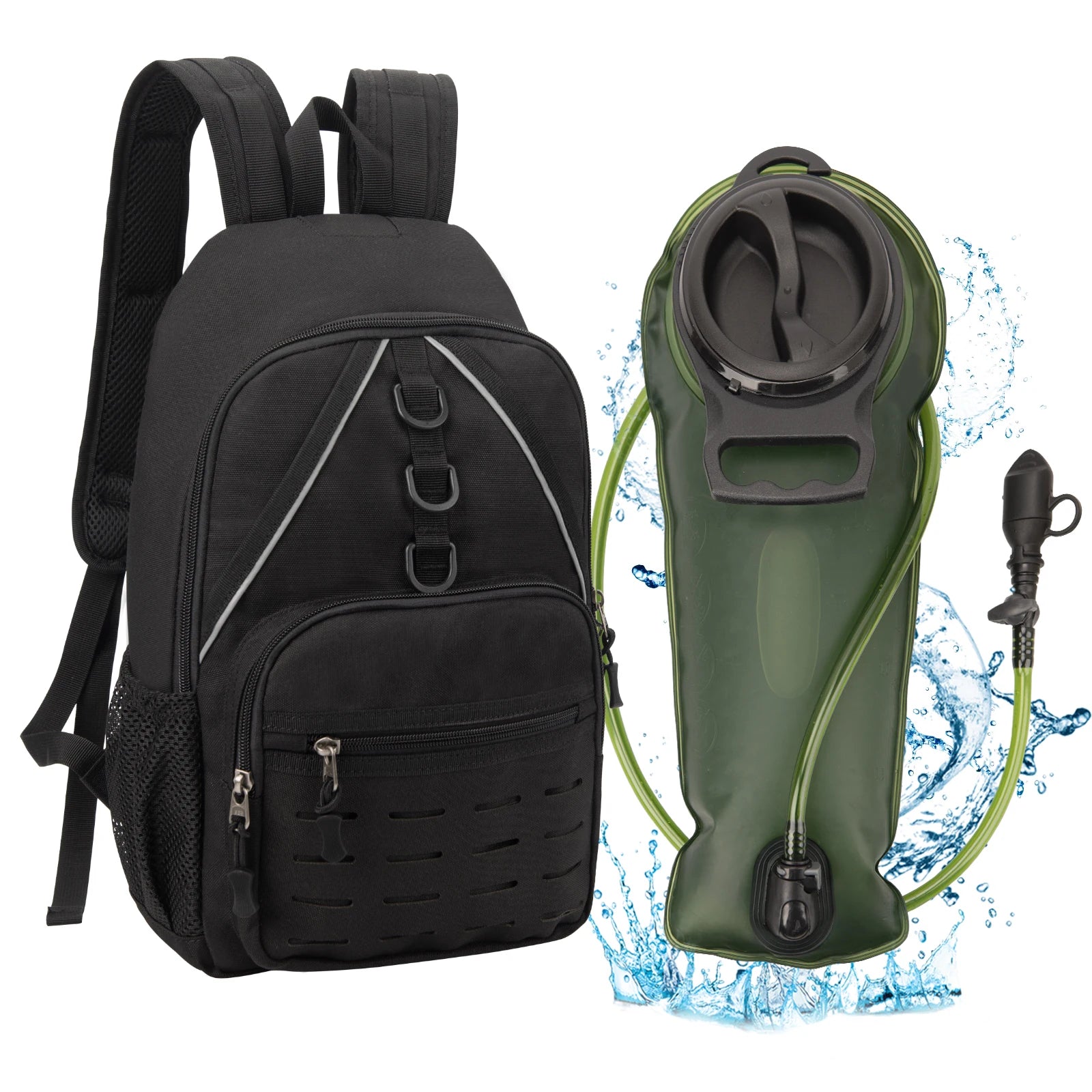 Hiking Sports Backpack Bike Cycling Backpack Running Hydration Water Bag High-Capacity Survival Tactical Hydration Backpack