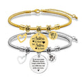 Ywganggu Custom Best Friend Bracelet for 2 Girls Stainless Steel Matching Bracelets for Best Friends Snake Bone Jewelry