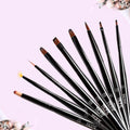 TSZS Hot Selling Acrylic Nail Art Brush Tips Builder Nail Painting Brush Pen Set Nail Art Shading Brushes