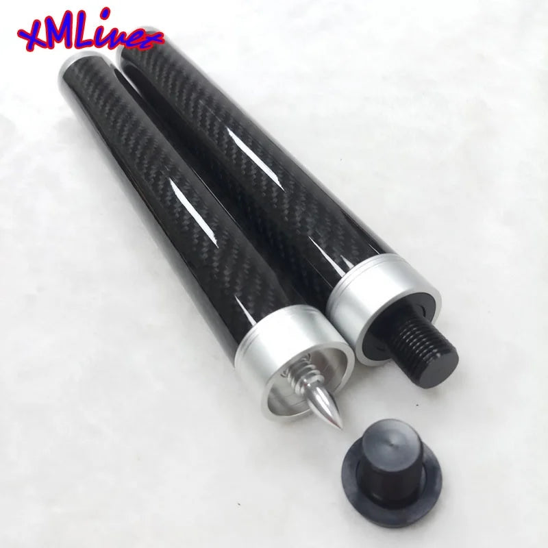 Xmlivet 9inch Carbon Silver Collar Cue Extension for Uni-Loc/fast Joint Bullet Joint Pool Cue Extenders Billiards Accessories