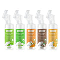 Private Label Facial Wash Deep Cleansing Soothing Aloe Vera Foaming Mousse Face Cleanser With Brush
