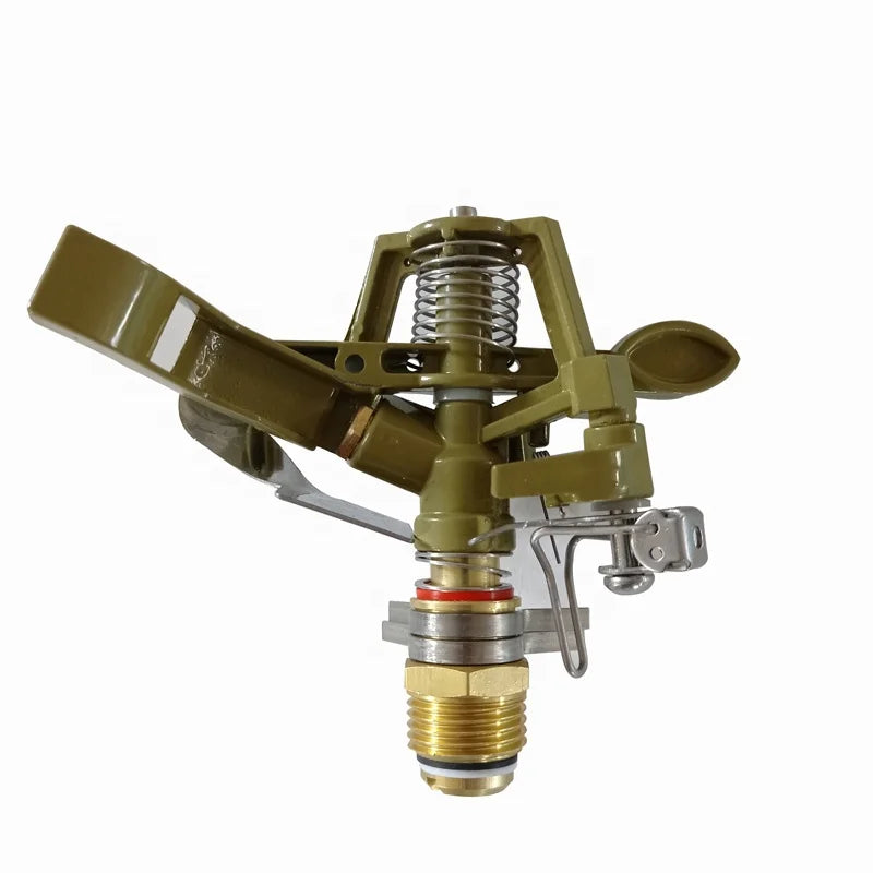 High Quality 1/2 Inch Male Thread 360 Degree Rotating Adjustable Metal Garden Impact Sprinkler