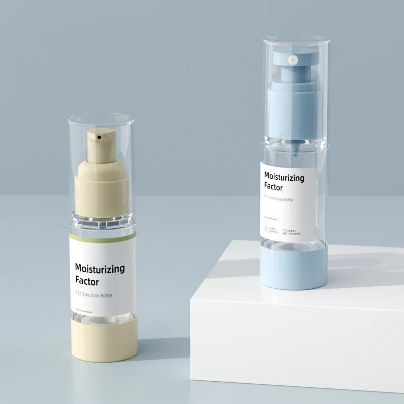 15ml 30ml 50ml 80ml 100ml 120ml Cosmetic Skin Care Shampoo Bottle Airless Silk Screen Printing Serum Bottle With Pump Sprayer