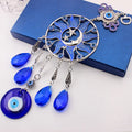 2025 Crystal Wholesale Turkish Blue Evil Eye Pendant Wind Chime Wall Decorations
