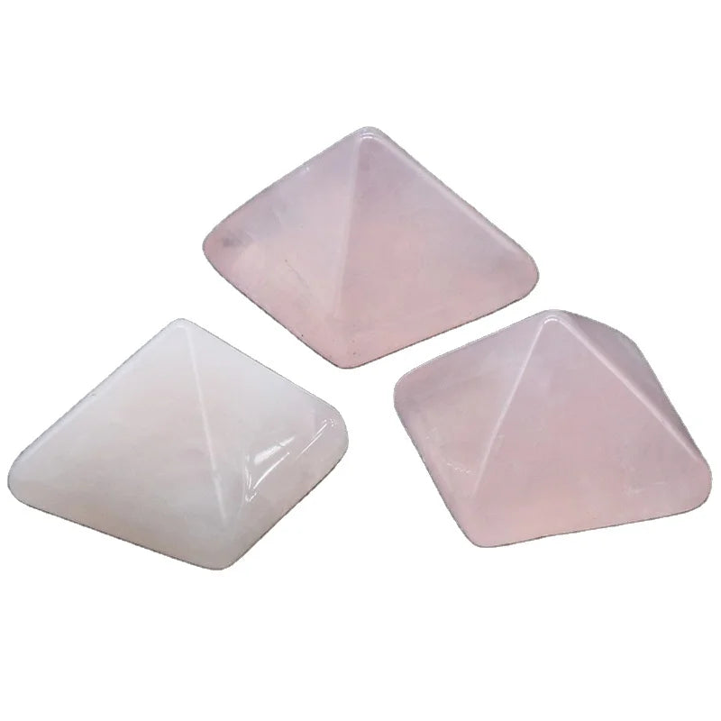 HZ Wholesale Crystal Craft Polished Gemstone Price Pyramids Natual Stone Products Rose Quartz Pyramid for Chakra Meditation