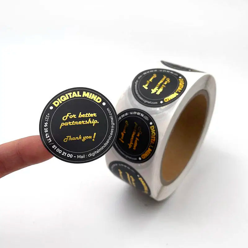 Small Size Clear UV Printed Roll Label Stickers with Custom Logo Small Size Custom Logo Printing Label Stickers