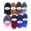 8inch Kinky Curly MarlyBob 3 Bundles/pack Synthetic Braiding Hair Afro Jerry Kinky Curly Twist Crochet Braids Extension