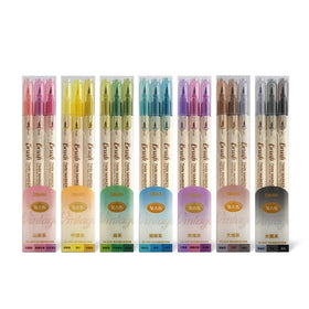 Customizable 3-Pcs Set Fine Liner Marker Stationery Supplies Double Tip Colored School Student Highlighters New Design