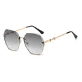 GWTNN OEM Lunettes De Soleil De Luxe Sans Bords Em Metal Diamond Cut Rimless Sunglasses