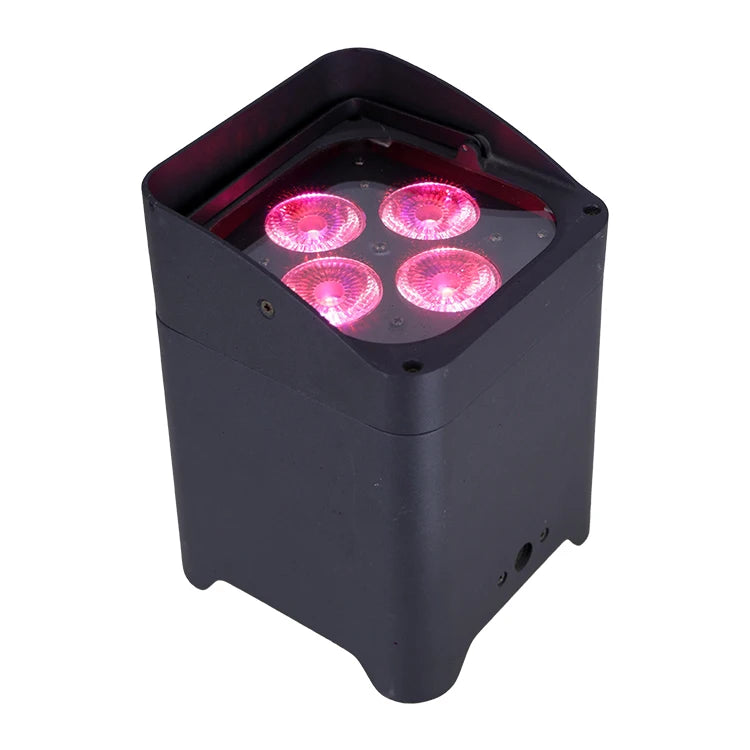 Led Stage Lights Wireless Battery Powered Beam Lights 4x18W RGBWA+UV 6in1 Moving Head Light DMX512 Waterproof 25 Beam Angle