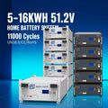 48v 51.2v Battery Lithium Stackable LiFePO4 16kwh 10kwh 15kwh 20kwh 200ah 300ah 314ah Home Energy Storage Lipo Battery Pack