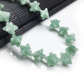 Hongzhuo Stylish Merkaba Star Chip Merkaba Gemstone Beads Pendant Necklace Natural Green Aventurine Beads Lady Jewelry Jewelry