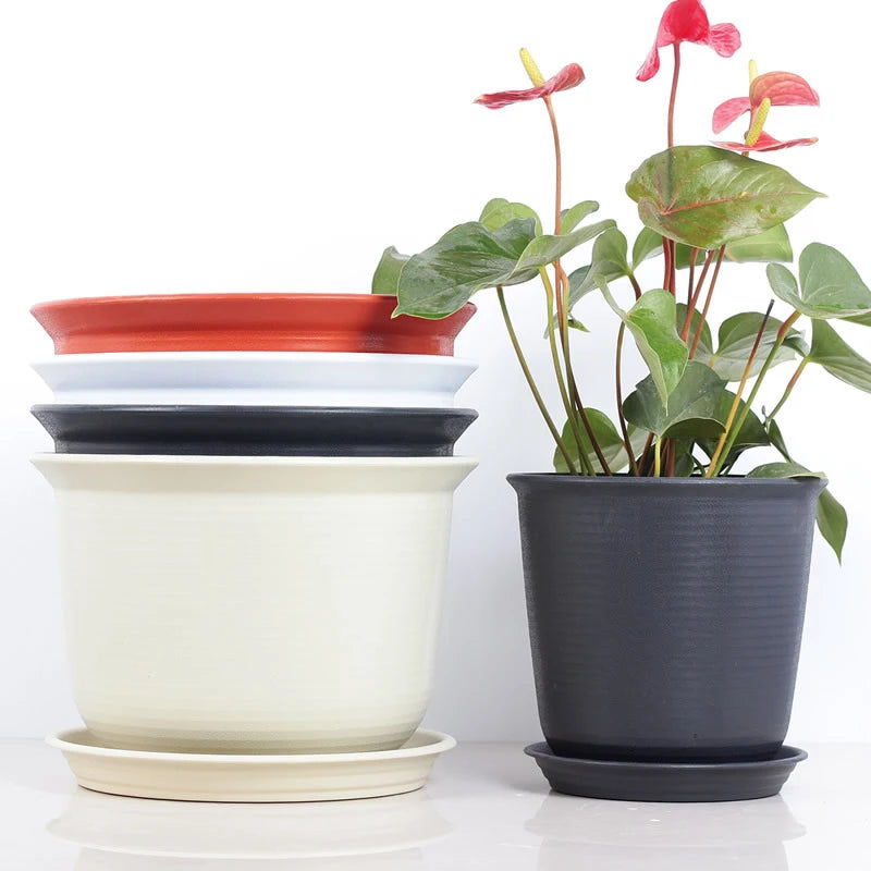 Garden Plastic Planters for Indoor Nursery Pots Plants Flower Pots Planters Outdoor Large Succulent Plant Pot