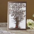 Old Tree Wedding Invitations With Envelopes Vintage Invitations Cards Metallic Paper Laser Cut Invitation