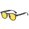 MLM Vintage Rivet Round Sunglasses Women Men Brand Design Retro Photochromic Lens Polarized Sun Glasses