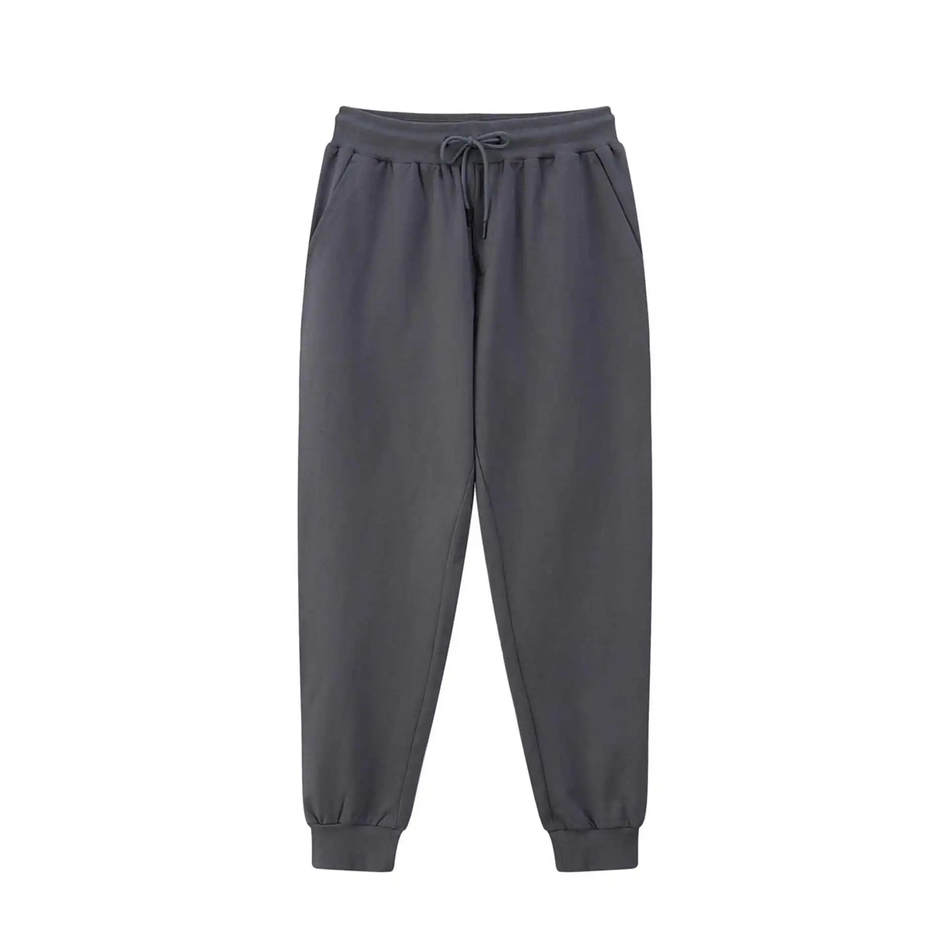 Custom Logo Sporty Mid Waist Breathable Workout Pants for Men with Drawstring Closure and Pockets Men Joggers