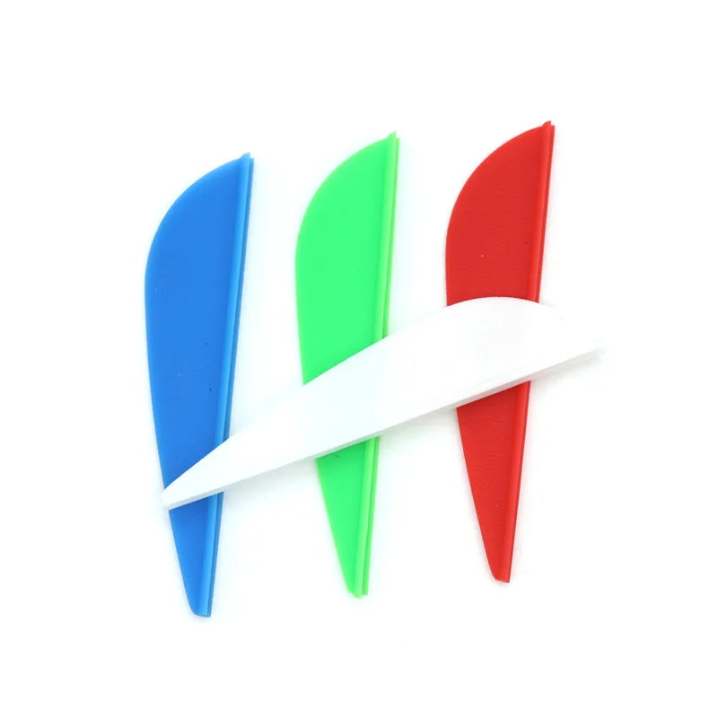 Linkboy Archery 2.8" Plastic Hight Quality TPU Vanes with Custom Logo Arrows Fletching for DIY Arrow Shaft Archery Hunting