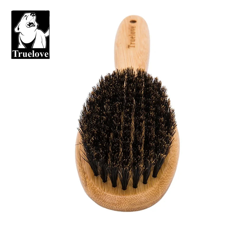 Truelove Wholesale Bamboo Soft Durable Pet Dog Cat Hair Remover Brush Eco-friendly Wood Handle Pet Cleaning Comb Grooming Tool