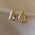 Fashion S925 Sliver Needle  Geometric Shape Noble and Elegant Earrings for Women Jewelry
