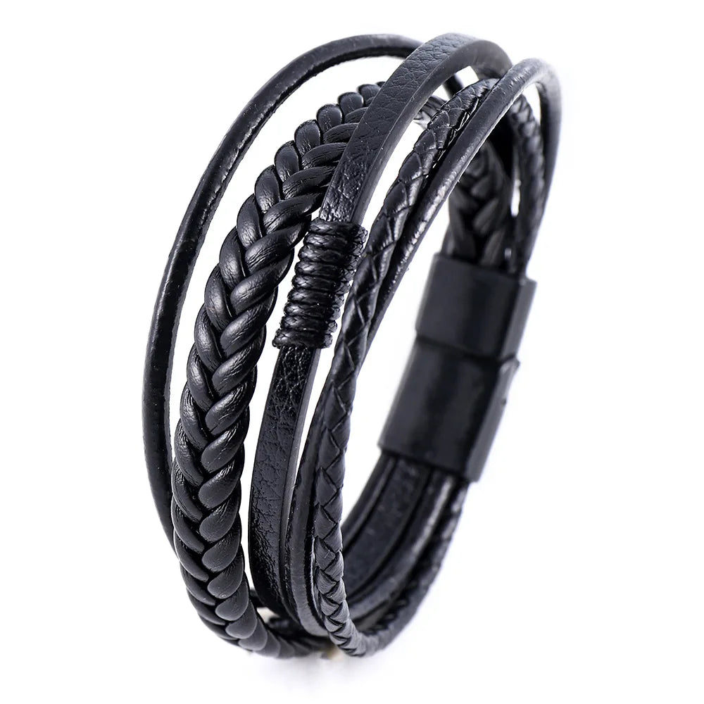 New Design European and American Style Bangle Vintage Leather Rope Bracelets Simple Personality Leather Bracelet