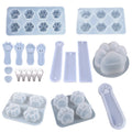 Wholesale Rubber Diy Custom Gift Matte Surface Cute Footprint Cat Paws Print Claw Shape Silicone Resin Casting Molds