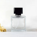 Wholesale Luxury 50ml 100ml square Empty Glass Perfume Bottle Perfume Bottle with Spray Cap