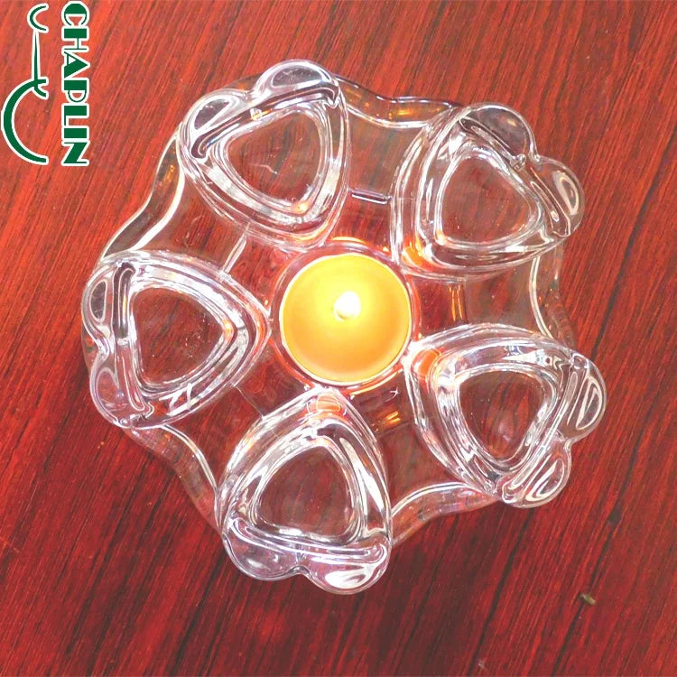 Wholesale Love Heart Shaped Glass Mug Tea Pot Stand Light Warmer