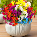 Artificial Flower Morning Glory Spring Summer Plant Silk Flowers for Garden Planter Front Door Porch Patio Yard Window Box Decor