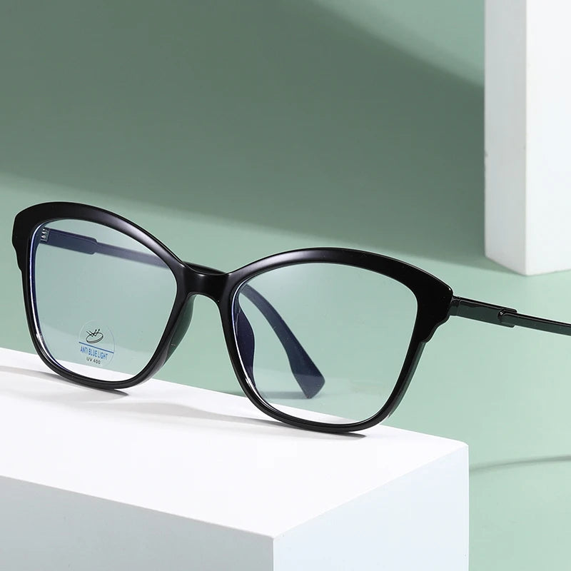Design Fashion Plastic Glasses Frame Wholesale Lunettes Photo Gray in Stock