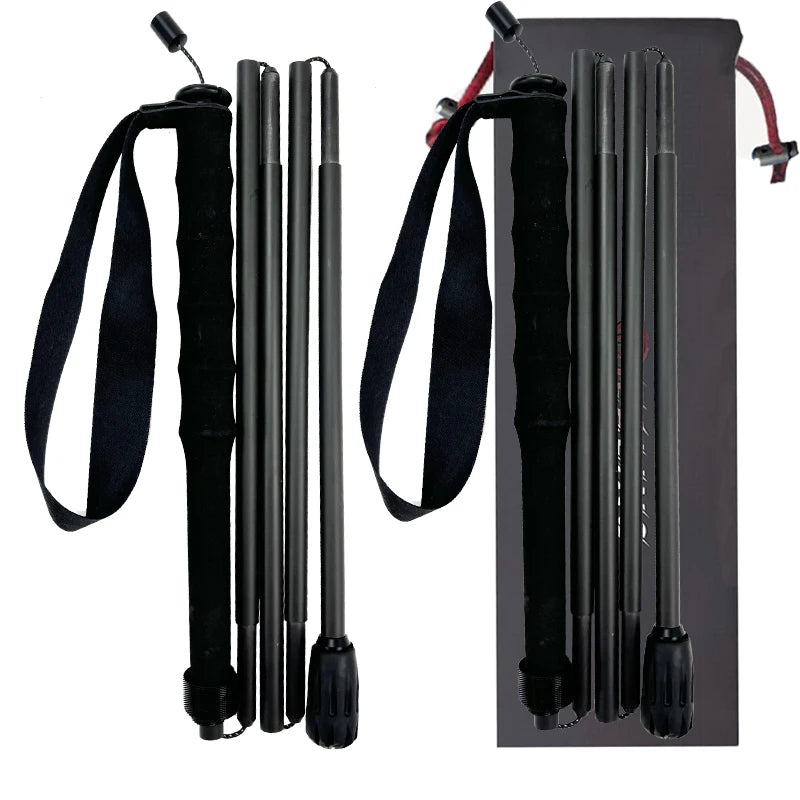 T800 Carbon Fiber Hiking/Trekking Poles | Ultra-Lightweight Mountain Climbing Poles with Anti-Shock Tips