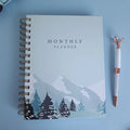 Ready to Ship Factory Stock Monthly Planner Hard Cover Luxury Gift Journal Set Kit Spiral Diary A5 Notebook