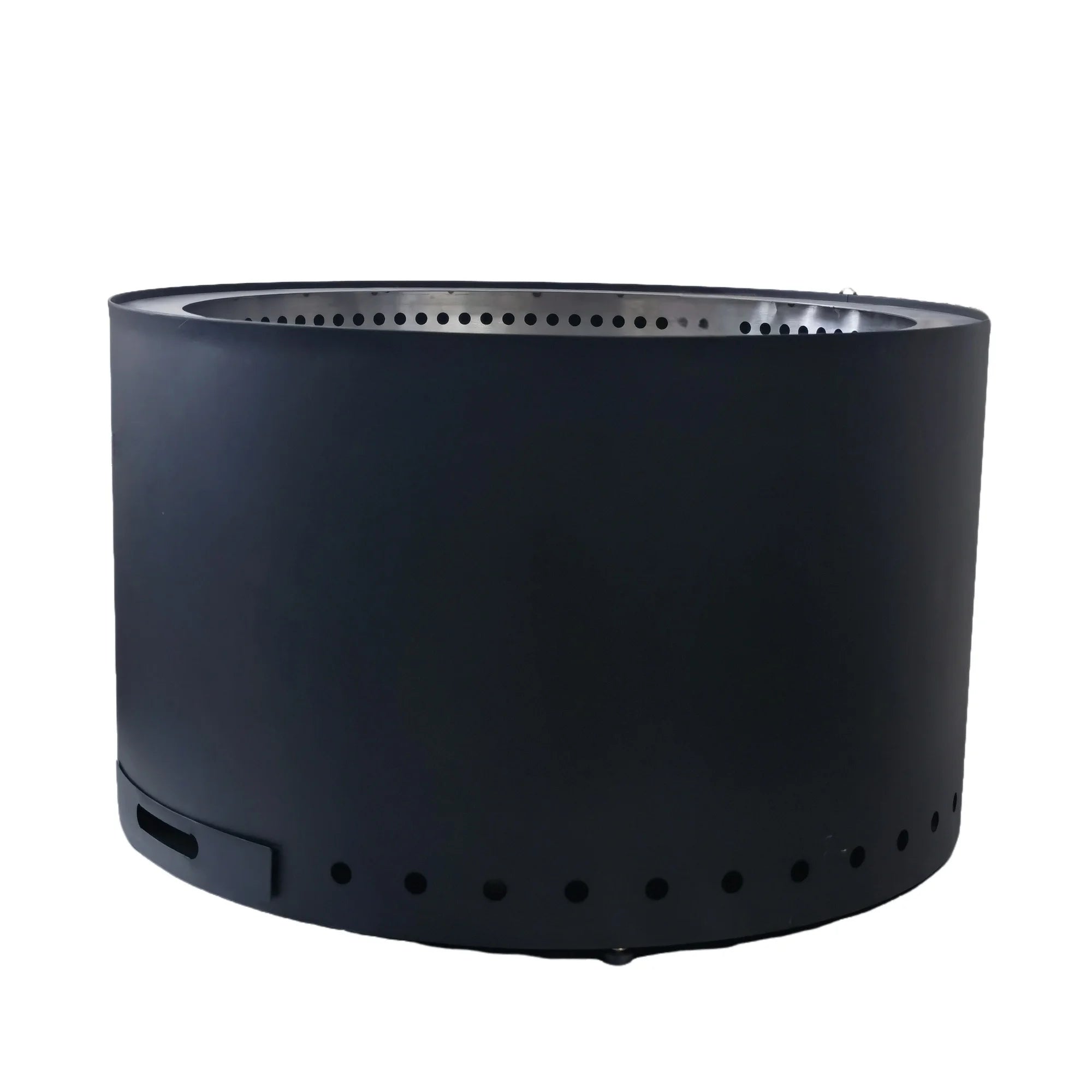 Stainless Steel Eco-Friendly Smokeless BBQ Grill Fire Pit with Poker for Outdoor Cooking