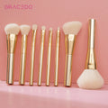 Gracedo RTS 8pcs Gold Makeup Brush Private China Wholesale Mini Travel Portable Soft  Luxury Makeup Brush Set Vegan