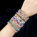 Wholesale Natural Quartz Stones Crystal Jewelry Healing Crystal Bracelet with Card for Gifts