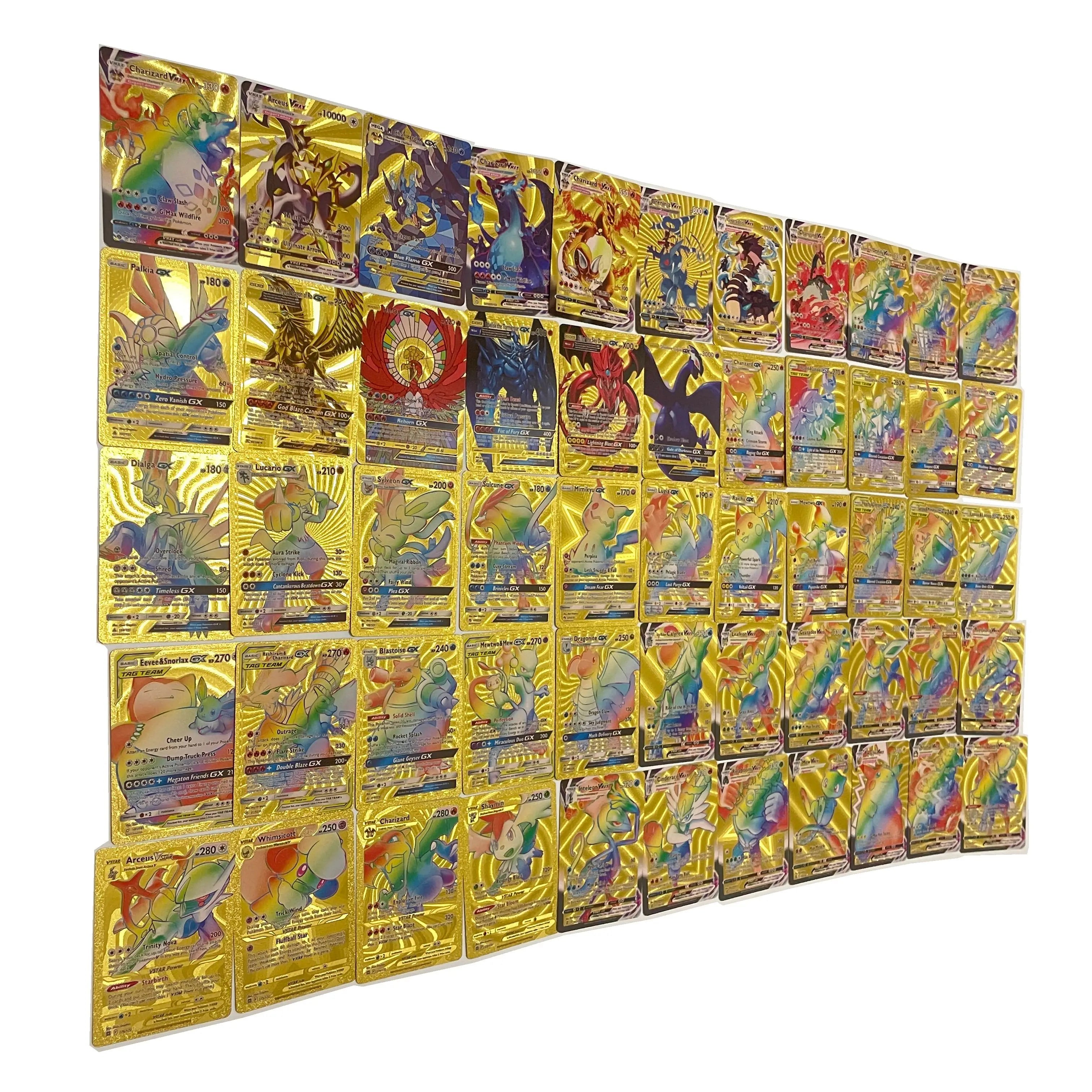 For Pokemon Charizard Ultra Premium Collection Gold VMAX VSTAR V GX EX DX Secret Rare Rainbow Rare Printed VMAX Series