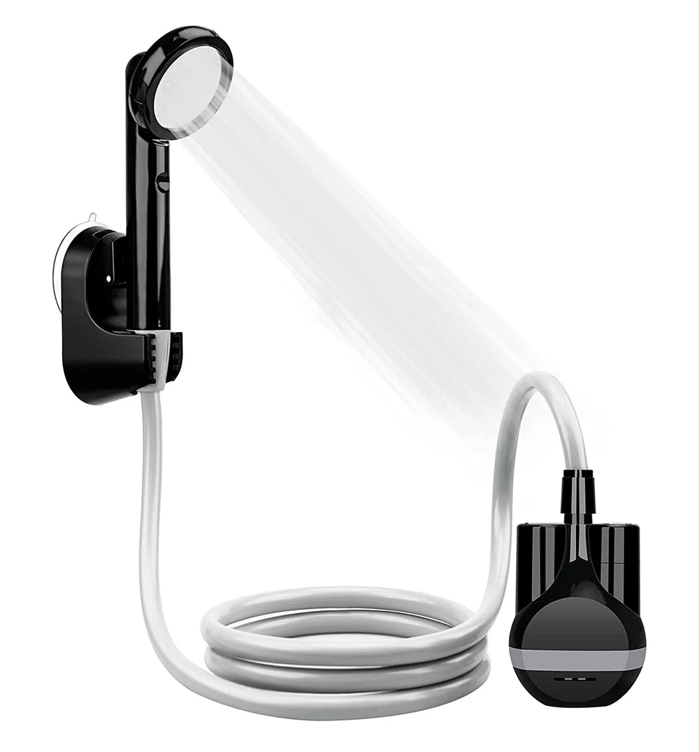 Rechargeable Portable Emergency Bidet Shower with Built-in Battery for Home Dorm Mobile Shower Room Outdoor Tent Caravans