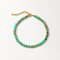 Nagosa Fine Jewelry 925 Sterling Silver Blue Emperor Stone Charm Beaded Bracelets for Women