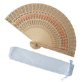 Customized Engraved Wooden Folding Hand Fan Carved Bamboo Wedding Fans for Birthday Parties Personalized Baby Decor Gifts for