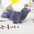 Huiying 2.5inch Animal Carvings Fluorite Sea lion Carving Sculptures Crafts