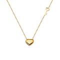 Ins18k Real Gold Plated Stainless Steel Accessories Thin Chain Heart Letter Love Forever Pendant Necklace for Women